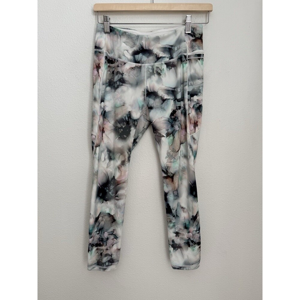 CALIA by Carrie Underwood Stay Powerful Yoga Leggings Size M Watercolor Dye EUC